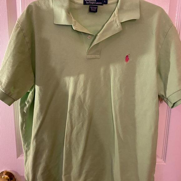 Ralph Lauren Green Polo Shirt Classic Style - Picture 1 of 7